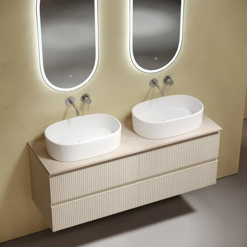 Тумба с раковиной Sancos Snob T 140 beige soft, столешница бежевая TT140A2, раковина CN6075 Sancos — официальный сайт