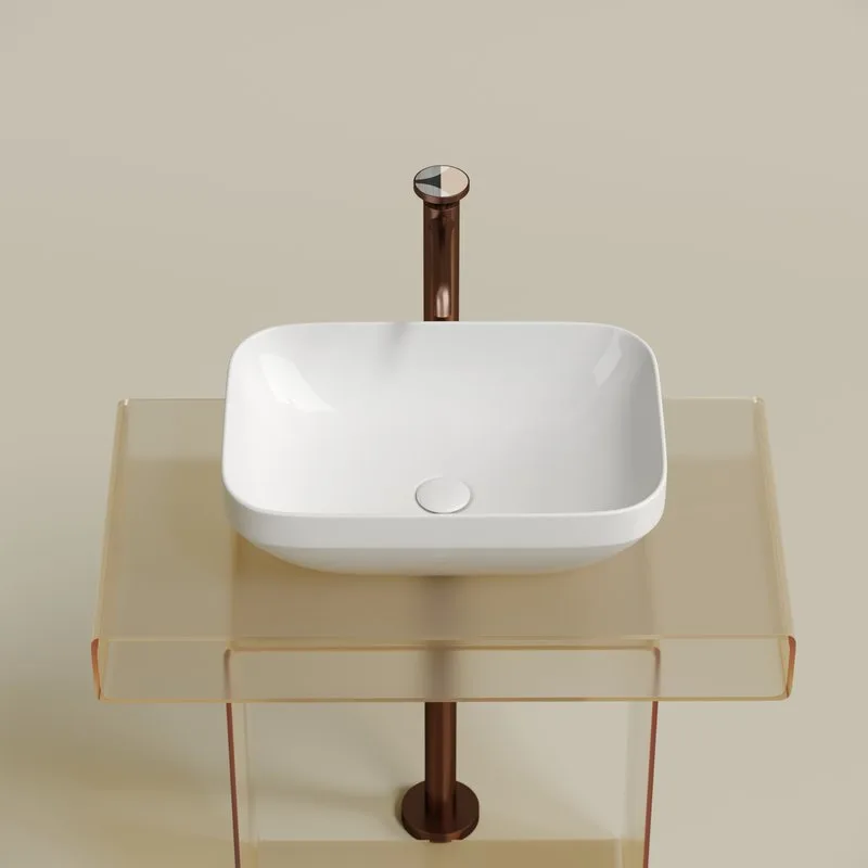 Раковина Ceramicanova Element CN6055 белая глянцевая Sancos — официальный сайт