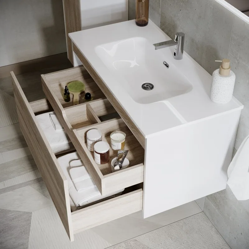 Тумба с раковиной Sancos Smart 120 см дуб бардолино Sancos — официальный сайт