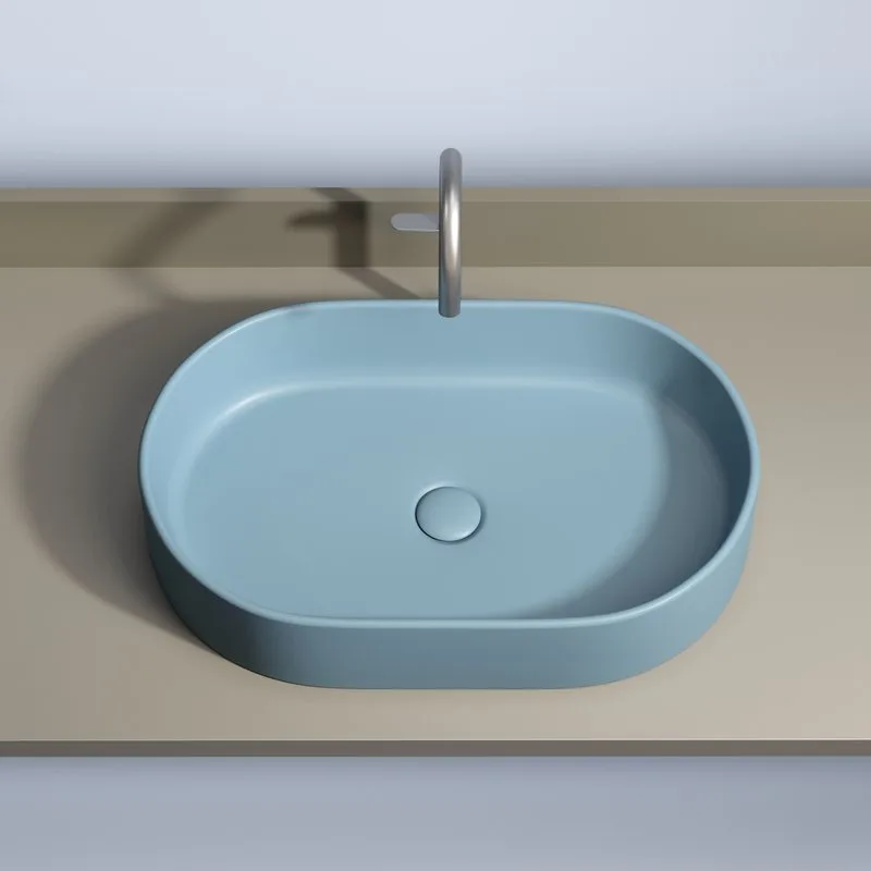 Раковина Ceramicanova Element CN6048ML голубая матовая Sancos — официальный сайт
