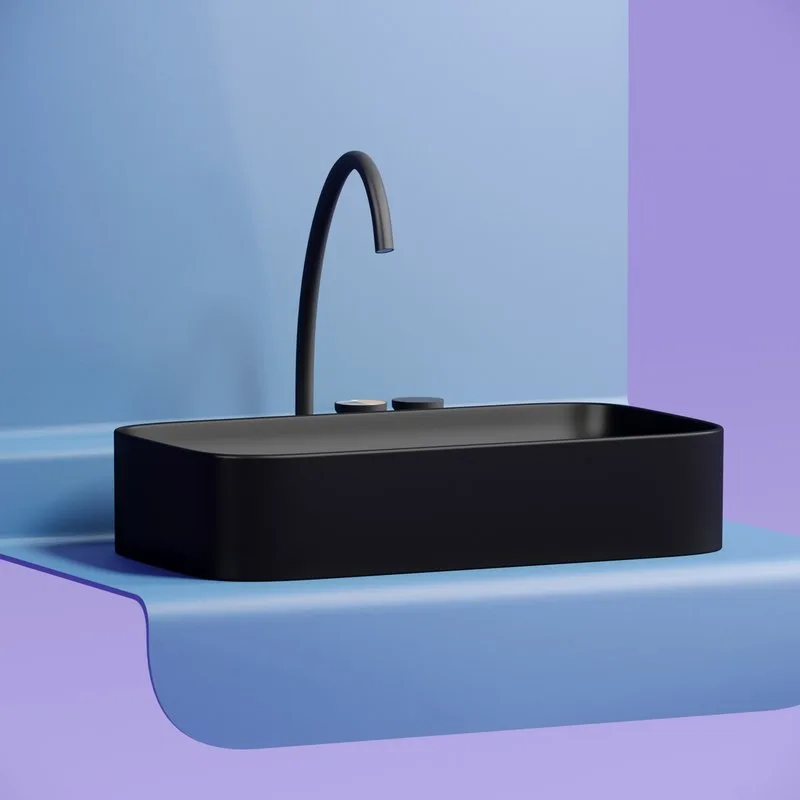 Раковина Ceramicanova Element CN6054MB черная матовая Sancos — официальный сайт
