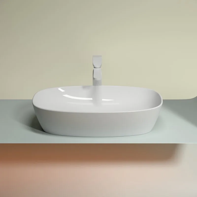 Раковина Ceramicanova Element CN6049 белая глянцевая Sancos — официальный сайт