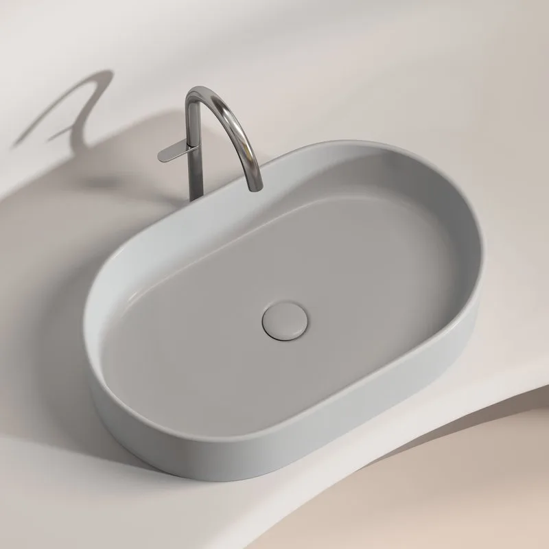 Раковина Ceramicanova Element CN6048MSG серая матовая Sancos — официальный сайт