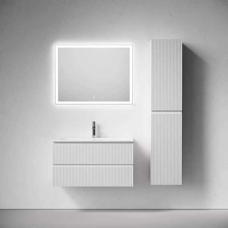 Тумба с раковиной Sancos Snob R 90 подвесная, bianco, раковина СN7019 Sancos — официальный сайт