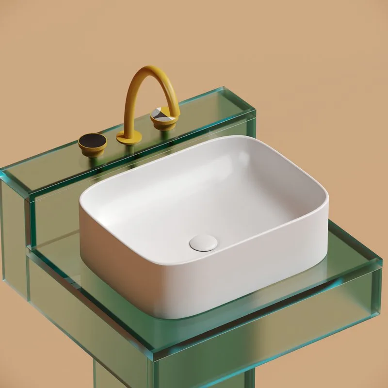 Раковина Ceramicanova Element CN6052MW белая матовая Sancos — официальный сайт