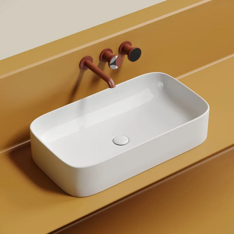 Раковина Ceramicanova Element CN6054 белая глянцевая Sancos — официальный сайт