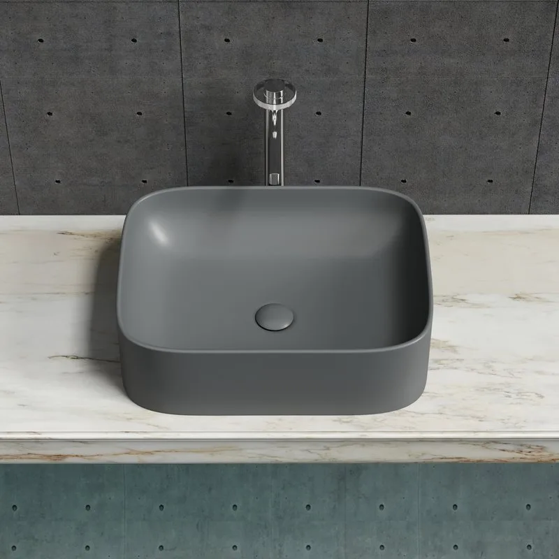 Раковина Ceramicanova Element CN6052MDH темный антрацит матовая Sancos — официальный сайт