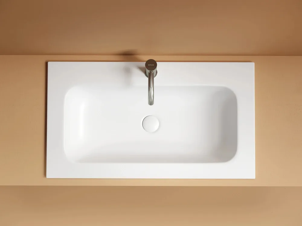 Мебельная раковина Ceramicanova Grace CN7012MW 80. белая матовая Sancos — официальный сайт