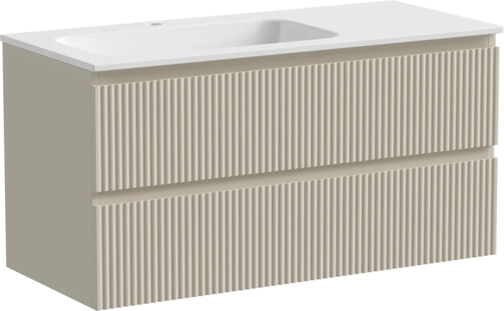 Тумба с раковиной Sancos Snob R 100 см, L, beige soft Sancos — официальный сайт