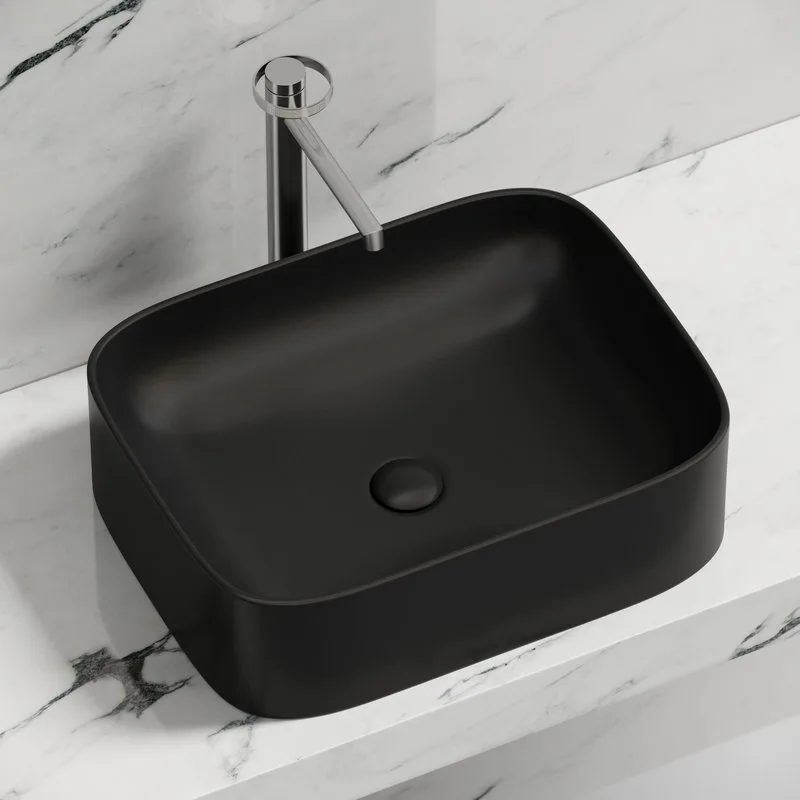 Раковина Ceramicanova Element CN6052MB черная матовая Sancos — официальный сайт
