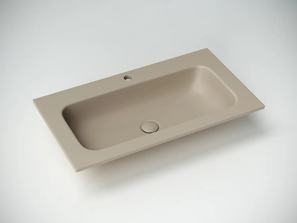 Накладная раковина Ceramicanova Grace прямоугольная капучино матовый 81 см CN7012MC Sancos — официальный сайт