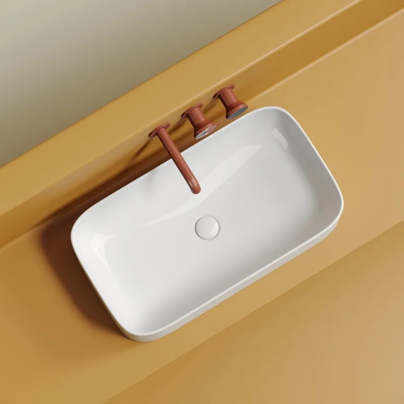 Раковина Ceramicanova Element CN6054 белая глянцевая Sancos — официальный сайт