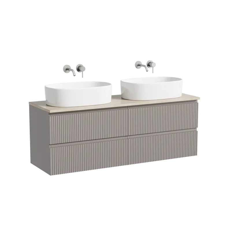 Тумба с раковиной Sancos Snob R 140 doha soft, столешница бежевая TT140A2, раковина CN6075 Sancos — официальный сайт