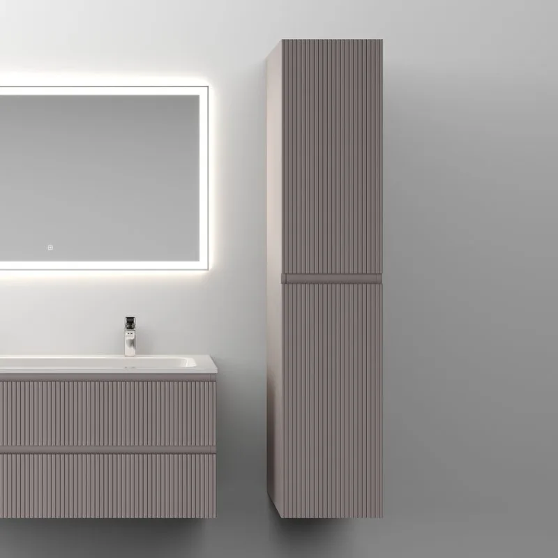 Шкаф-пенал для ванной Sancos Snob T 35 см, универсальный, Doha soft (пыльная роза) Sancos — официальный сайт