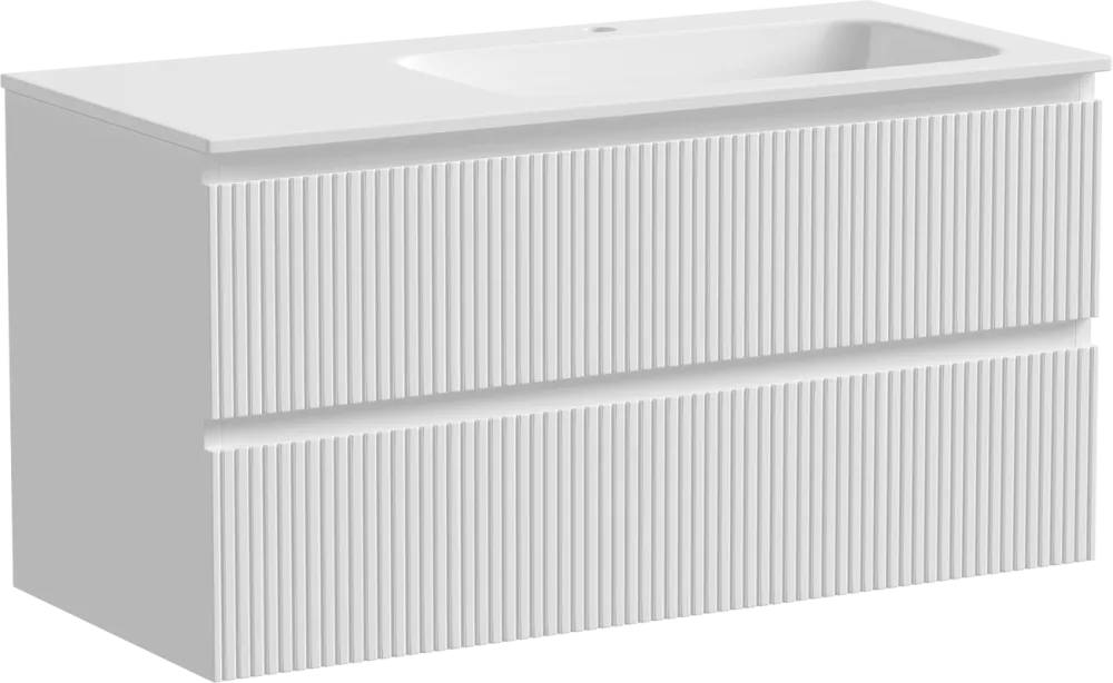 Тумба с раковиной Sancos Snob T 100 см, R, bianco Sancos — официальный сайт