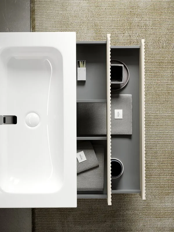 Тумба под раковину Sancos Snob R 80 подвесная Beige soft (капучино), SNR80CE Sancos — официальный сайт