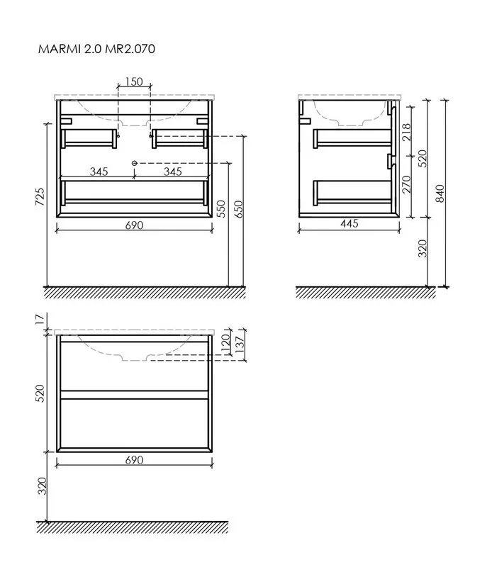 Тумба с раковиной Sancos Marmi 2.0 140 дуб галифакс натуральный, столешница черный мрамор TT140A1, раковина CN6048 Sancos — официальный сайт