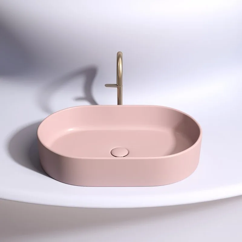 Раковина Ceramicanova Element CN6048MP розовая матовая Sancos — официальный сайт