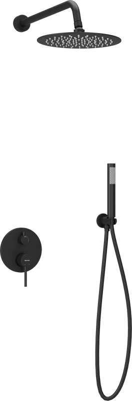 Душевой комплект Sancos Select SC3003MB черный матовый, С ВНУТРЕННЕЙ ЧАСТЬЮ Sancos — официальный сайт