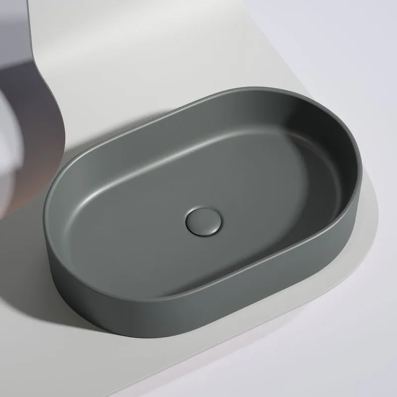 Раковина Ceramicanova Element CN6048MDH темный антрацит матовая Sancos — официальный сайт