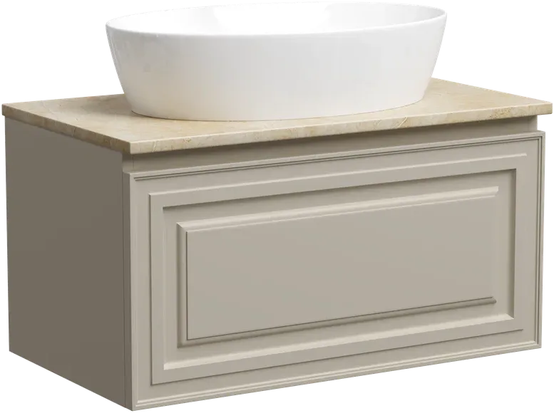 Тумба под раковину со столешницей Sancos Very 80 beige soft, столешница бежевая Sancos — официальный сайт