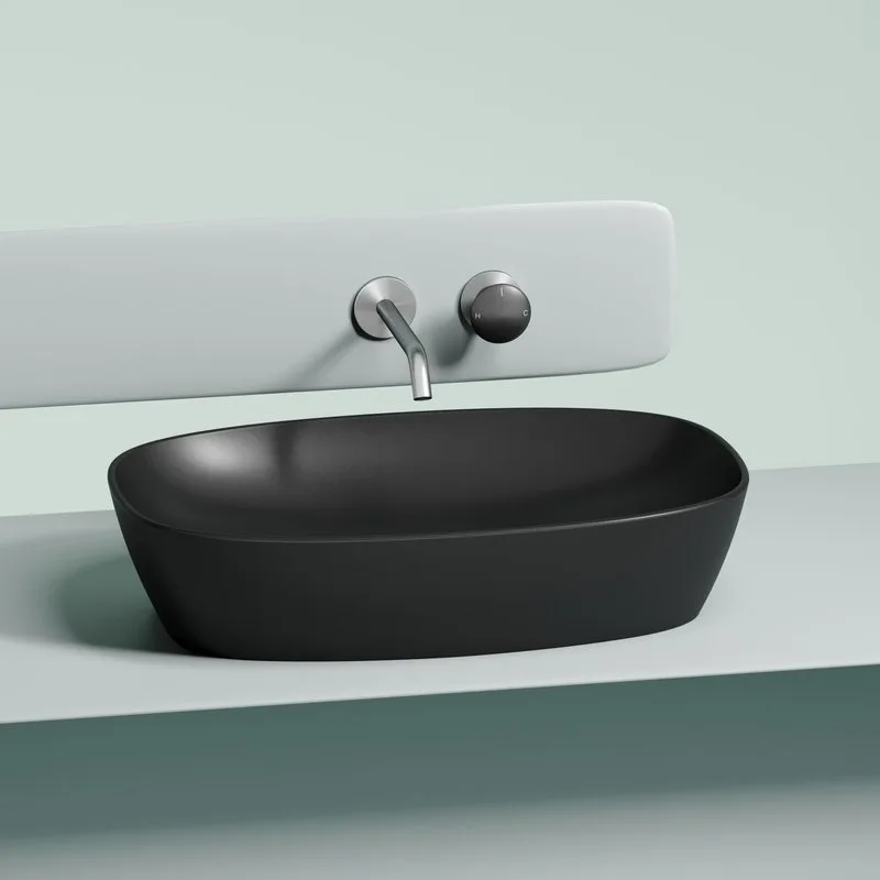 Раковина Ceramicanova Element CN6049MB черная матовая Sancos — официальный сайт