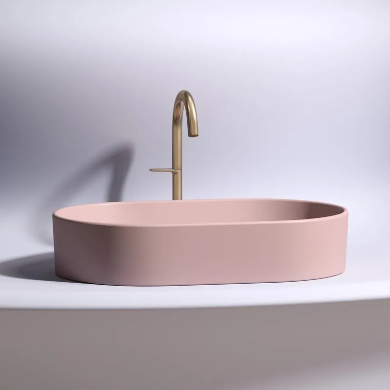 Раковина Ceramicanova Element CN6048MP розовая матовая Sancos — официальный сайт
