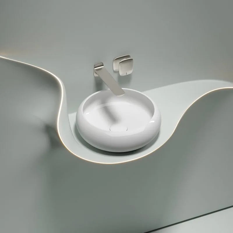 Раковина Ceramicanova Element CN6050 белая глянцевая Sancos — официальный сайт