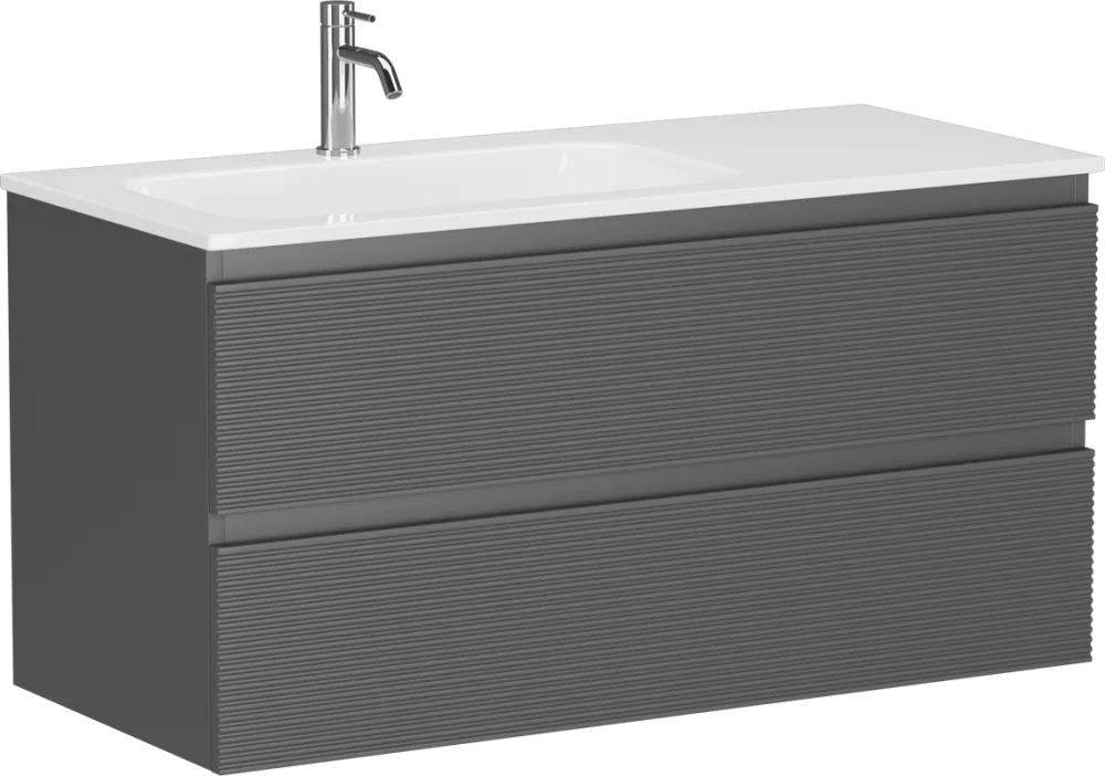 Тумба с раковиной Sancos Folk 100 L grey soft Sancos — официальный сайт