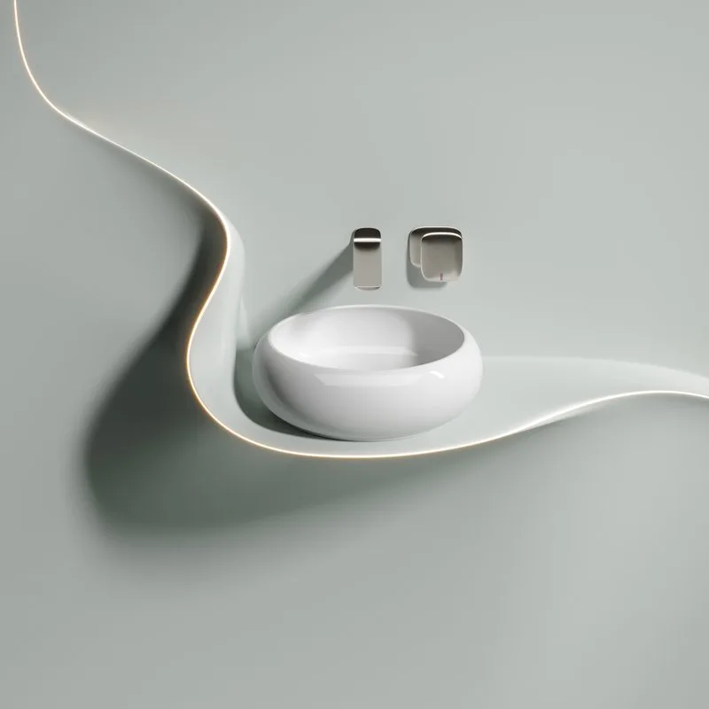 Раковина Ceramicanova Element CN6050 белая глянцевая Sancos — официальный сайт
