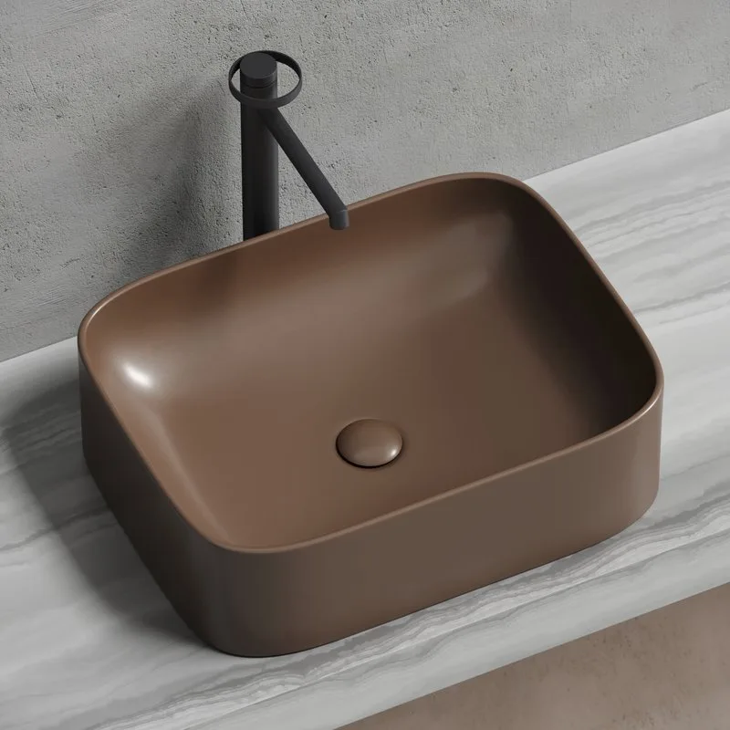 Раковина Ceramicanova Element CN6052MDB темно-коричневая матовая Sancos — официальный сайт
