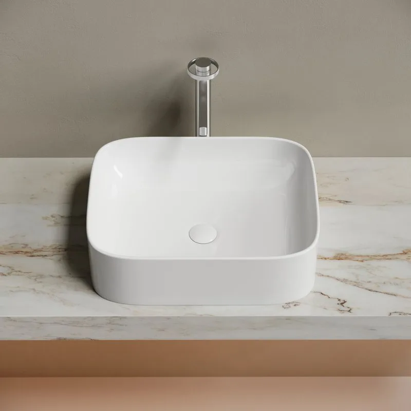 Раковина Ceramicanova Element CN6052 белая глянцевая Sancos — официальный сайт