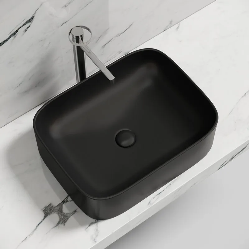 Раковина Ceramicanova Element CN6052MB черная матовая Sancos — официальный сайт