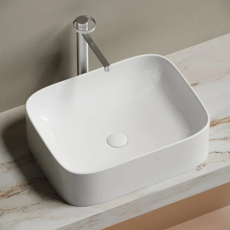Раковина Ceramicanova Element CN6052 белая глянцевая Sancos — официальный сайт