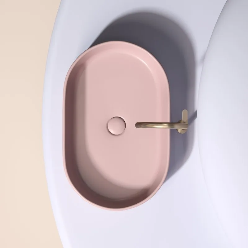 Раковина Ceramicanova Element CN6048MP розовая матовая Sancos — официальный сайт