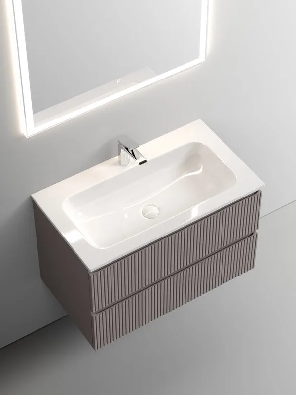 Тумба под раковину Sancos Snob T 80 подвесная Doha soft (пыльная роза), SNT80SM Sancos — официальный сайт