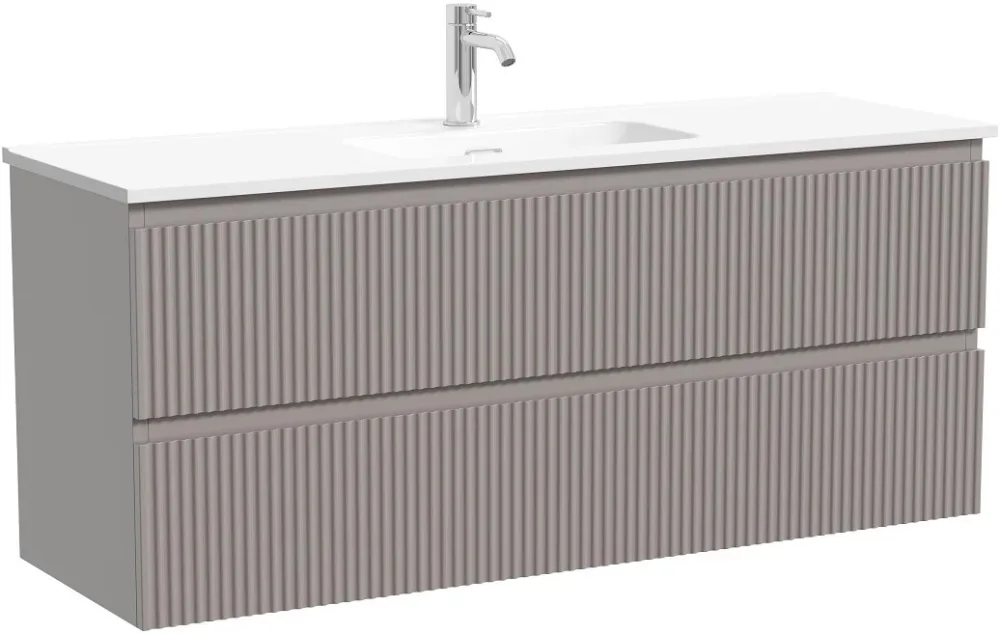 Тумба под раковину Sancos Snob R 120 подвесная Doha soft (пыльная роза), SNR120/39SM Sancos — официальный сайт