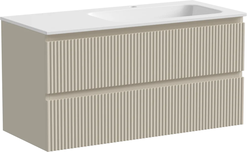 Тумба с раковиной Sancos Snob R 100 см, R, beige soft Sancos — официальный сайт