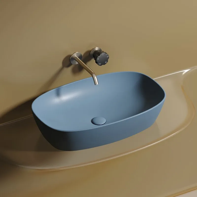 Раковина Ceramicanova Element CN6049ML голубая матовая Sancos — официальный сайт